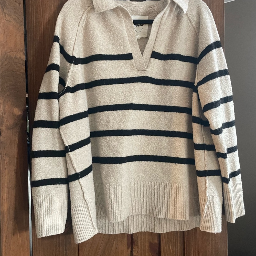 Aerie Soft Knit Top in Cream